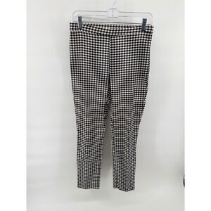 Free People Mid Rise Gingham Pants Women's Slim Fit Cropped Casual Chic Size 2
